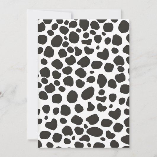 Personal Digital Cowboy Wild West Birthday 招待状 (裏面)