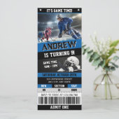 Personal Digital Hockey Ticket Birthday Invitation 招待状 (スタンド正面)