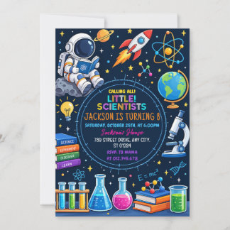 Personal Digital Science Birthday 招待状