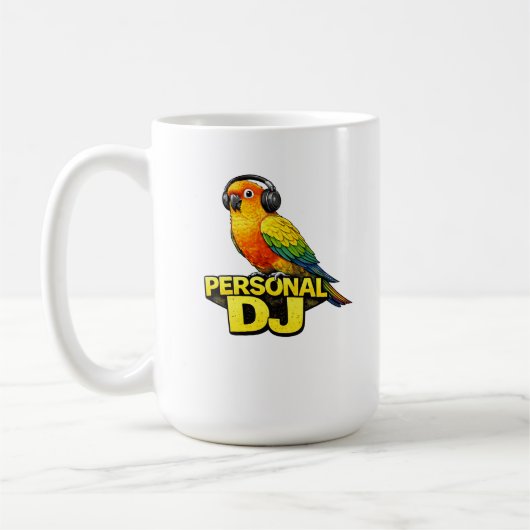 Personal DJ Sun Conure コーヒーマグカップ (左)
