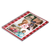 Personal Family Photos Template Monogram ノートブック (左側)