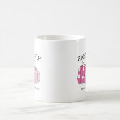 Personal Farm Patch Pink White Black Text コーヒーマグカップ (中央)