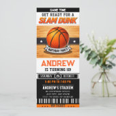 Personal Fast Break Birthday Party 招待状 (スタンド正面)
