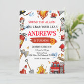 Personal Firefighter Birthday party 招待状 (スタンド正面)