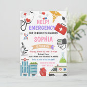 Personal Girl Nurse Doctor Pretend Birthday 招待状 (スタンド正面)