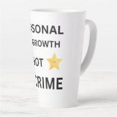 Personal growth is not a crime hat カフェラテマグ (右アングル)