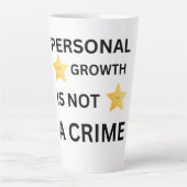 Personal growth is not a crime hat カフェラテマグ (正面)