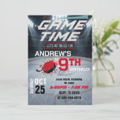 Personal Hockey Birthday with photo Invitation 招待状 (スタンド正面)