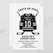 Personal Hockey Theme Birthday Party Invitation 招待状 (正面/裏面)