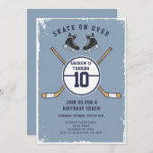 Personal Hockey Theme Birthday Party Invitation 招待状 (正面/裏面)