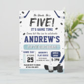 Personal Ice Hockey Birthday Invitation 招待状 (スタンド正面)