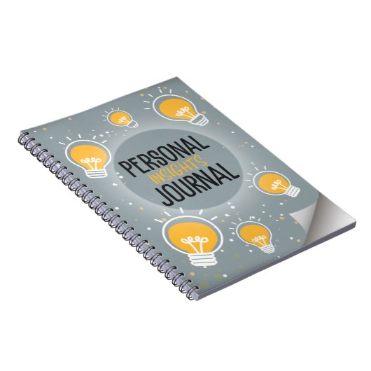 Personal Insights Journal Lightbulb Notebook ノートブック (右側)