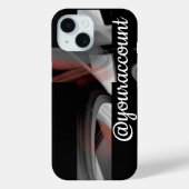 Personal iPhone Cases Trend Abstract Black Powdery Case-Mate iPhoneケース (裏面)