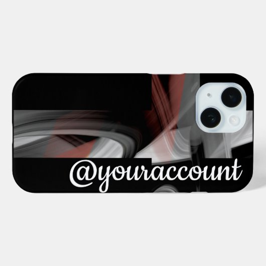 Personal iPhone Cases Trend Abstract Black Powdery Case-Mate iPhoneケース (裏面 (横))