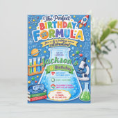 Personal Modern Scientist Birthday party 招待状 (スタンド正面)