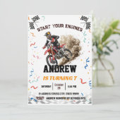 Personal MotorbikeMotocross Andventure Birthday 招待状 (スタンド正面)