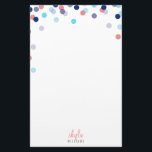 PERSONAL NOTEかわいい明るい紙吹雪ネイビーブルーサンゴ 便箋<br><div class="desc">この可愛い水玉模様書で手紙の芸術を再訪し、紙吹雪プリント文房具パーソナライズされた=)自分の文字と一緒に簡単すカスタマイズるテンプレートとしてセットアップする – あなたのにする!>>>ヒント – 「カスタマイズit」ボタンを押して、文字、フォント、色を追加/変更したり、写真を移動およびサイズ変更して簡単に合わせる!デザインが好きだが、色や製品が一致する違うか、単に何か必要な違うために変更を見たいか。心配な連絡い – 私のkat@simplysweetPAPERIE.com – 私はあなたのために喜んでお手伝いしよう;D- - - - - - - - - - - - - - - - - - - - - - - - - - - - - - - - - - - - - - - - - - -...</div>