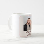 Personal Photo and Editable Text Valentine Mug コーヒーマグカップ (正面左)