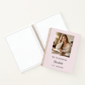 Personal Photo Blush Pink Script Journal ノートブック (内部)