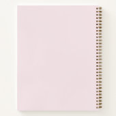 Personal Photo Blush Pink Script Journal ノートブック (裏面)