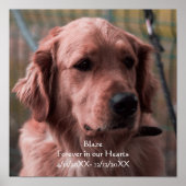 Personal Photo Pet Memorial Keepsake ポスター (正面)