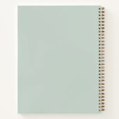 Personal Photo Sage Green Script Journal ノートブック (裏面)