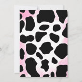 Personal Pink Cowgirl Disco Rodeo Birthday Party 招待状 (裏面)