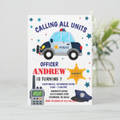 Personal Police Officer birthday party invitation 招待状 (スタンド正面)