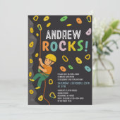 Personal Rock Climbing Birthday Party 招待状 (スタンド正面)