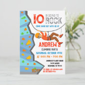Personal Rock Climbing Birthday Party Invitation 招待状 (スタンド正面)