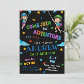 Personal Rock Climbing Birthday Party Invitation 招待状 (スタンド正面)