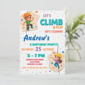 Personal Rock Climbing Birthday Party Invitation 招待状 (スタンド正面)