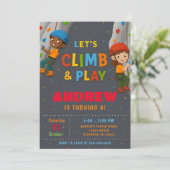 Personal Rock Climbing Birthday Party Invitation 招待状 (スタンド正面)