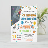 Personal Rock Climbing Birthday Party Invitation 招待状 (スタンド正面)
