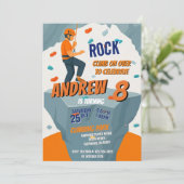 Personal Rock Climbing Birthday Party Invitation 招待状 (スタンド正面)