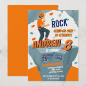 Personal Rock Climbing Birthday Party Invitation 招待状 (正面/裏面)