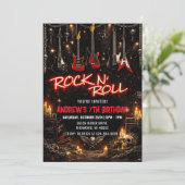 Personal Rockstar Birthday Invitation 招待状 (スタンド正面)