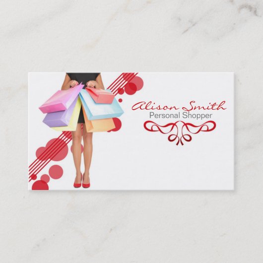 Personal Shopper business card 名刺 (正面)