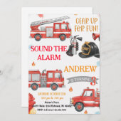Personal Sound The Alarm Birthday 招待状 (正面/裏面)