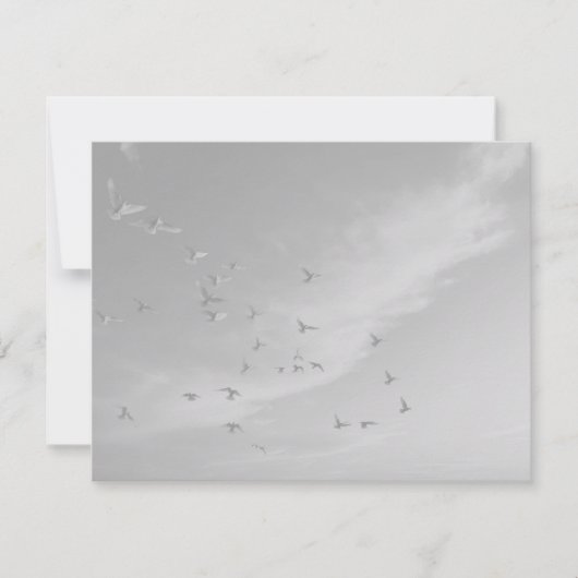 Personal Stationery: Rainbow Heart 招待状 (正面)