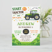 Personal Tractor Birthday party 招待状 (スタンド正面)