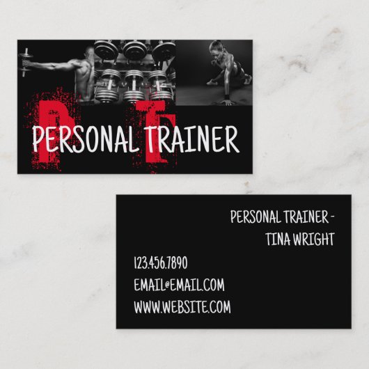  Personal Trainer  名刺 (正面/裏面)