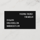  Personal Trainer  名刺 (裏面)
