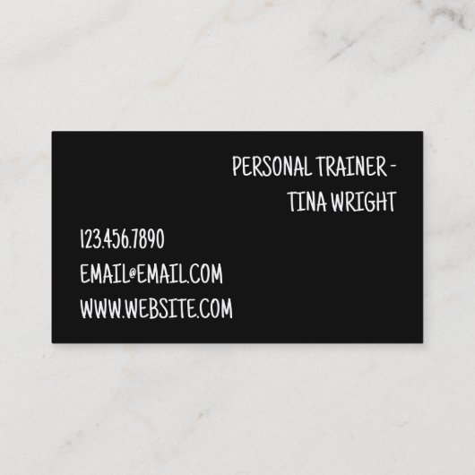  Personal Trainer  名刺 (裏面)