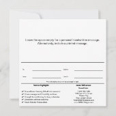 Personal Trainer Athletes Reward Gift Certificate (裏面)