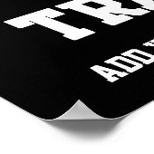 Personal Trainer Black and White Dumbell Training ポスター (角)