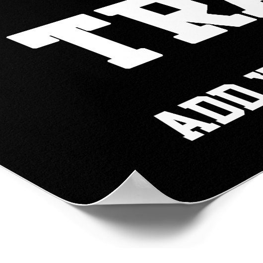 Personal Trainer Black and White Dumbell Training ポスター (角)