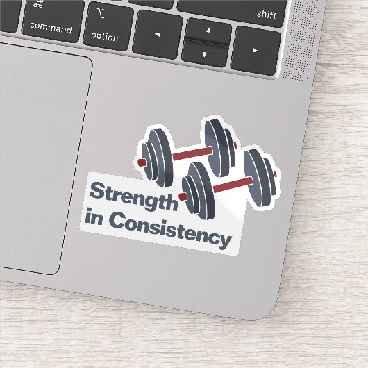 Personal Trainer Dumbbell Strength in Consistency シール (詳細)