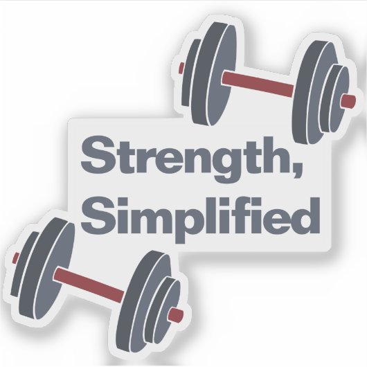 Personal Trainer Dumbbell Strength, Simplified シール (正面)