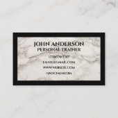 Personal Trainer fitness coach gym health modern 名刺 (裏面)